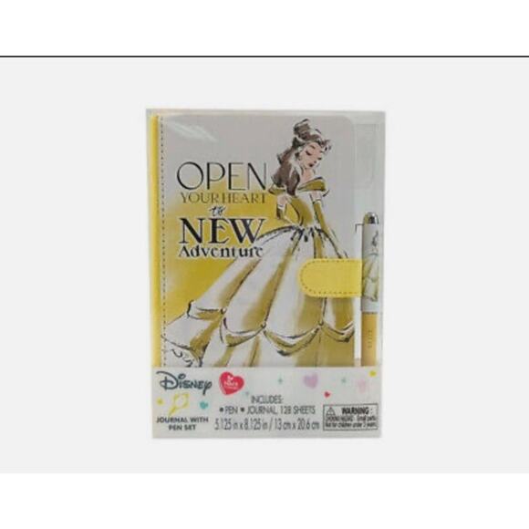 Disney Beauty And Beast Belle Journal with Pen Set‎ Princess - Picture 1 of 2